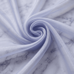 Crystal Organza Fabric by the Yard 60” Wide – Sheer Shiny Organza for Wedding Decor, Draping, Dresses, Curtains & Event Styling