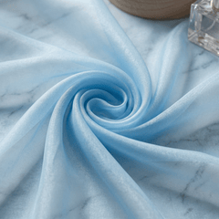 Crystal Organza Fabric by the Yard 60” Wide – Sheer Shiny Organza for Wedding Decor, Draping, Dresses, Curtains & Event Styling