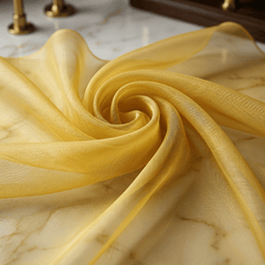 Crystal Organza Fabric by the Yard 60” Wide – Sheer Shiny Organza for Wedding Decor, Draping, Dresses, Curtains & Event Styling