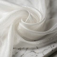 Crystal Organza Fabric by the Yard 60” Wide – Sheer Shiny Organza for Wedding Decor, Draping, Dresses, Curtains & Event Styling