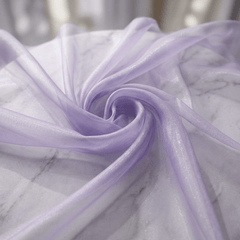 Crystal Organza Fabric by the Yard 60” Wide – Sheer Shiny Organza for Wedding Decor, Draping, Dresses, Curtains & Event Styling