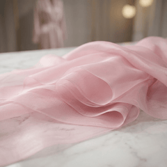 Crystal Organza Fabric by the Yard 60” Wide – Sheer Shiny Organza for Wedding Decor, Draping, Dresses, Curtains & Event Styling