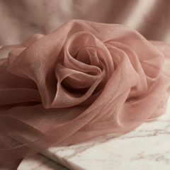Crystal Organza Fabric by the Yard 60” Wide – Sheer Shiny Organza for Wedding Decor, Draping, Dresses, Curtains & Event Styling