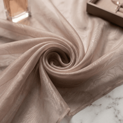 Crystal Organza Fabric by the Yard 60” Wide – Sheer Shiny Organza for Wedding Decor, Draping, Dresses, Curtains & Event Styling
