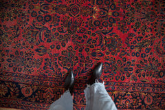 6.5x8.5 Antique Sarouk Carpet