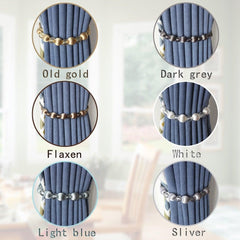 Curtain Tie Backs Rope Curtain Tiebacks With Bling Crystal Beads Curtain Decor Accessories Clips Curtain Holders For Drape  Durable Tie Backs Drapery Holdbacks Holder For Window Curtain Panels Drapes Home Decor