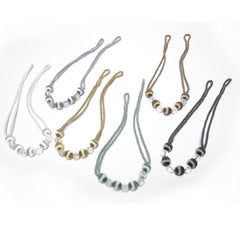 Curtain Tie Backs Rope Curtain Tiebacks With Bling Crystal Beads Curtain Decor Accessories Clips Curtain Holders For Drape  Durable Tie Backs Drapery Holdbacks Holder For Window Curtain Panels Drapes Home Decor