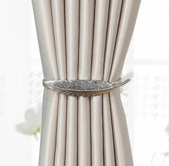 Curtain Tieback High Quality Elastic Holder Hook Buckle Clip Pretty And Fashion Polyester Decorative Home Accessories Leaves Curtain Holder Holdback For Window Drapery Convenient Office Home Decoration Buckle Holdbacks Curtain Straps