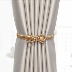 Curtain Tieback High Quality Elastic Holder Hook Buckle Clip Pretty And Fashion Polyester Decorative Home Accessories Leaves Curtain Holder Holdback For Window Drapery Convenient Office Home Decoration Buckle Holdbacks Curtain Straps