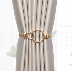 Curtain Tieback High Quality Elastic Holder Hook Buckle Clip Pretty And Fashion Polyester Decorative Home Accessories Leaves Curtain Holder Holdback For Window Drapery Convenient Office Home Decoration Buckle Holdbacks Curtain Straps