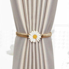Curtain Tieback High Quality Elastic Holder Hook Buckle Clip Pretty And Fashion Polyester Decorative Home Accessories Leaves Curtain Holder Holdback For Window Drapery Convenient Office Home Decoration Buckle Holdbacks Curtain Straps