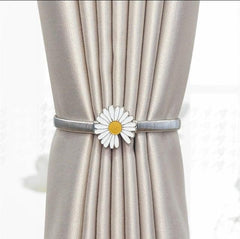Curtain Tieback High Quality Elastic Holder Hook Buckle Clip Pretty And Fashion Polyester Decorative Home Accessories Leaves Curtain Holder Holdback For Window Drapery Convenient Office Home Decoration Buckle Holdbacks Curtain Straps