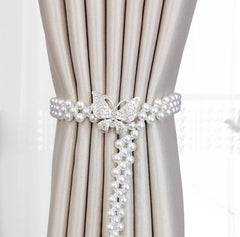 Curtain Tieback High Quality Elastic Holder Hook Buckle Clip Pretty and Fashion Polyester Decorative Home Accessories Modern Style Convenient Drape Tie Backs,Handmade Curtains Holdbacks Holder for Home Kitchen Office