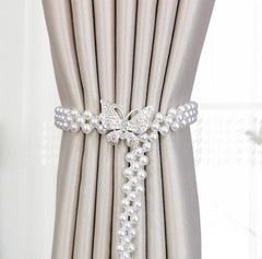 Curtain Tieback High Quality Elastic Holder Hook Buckle Clip Pretty and Fashion Polyester Decorative Home Accessories Modern Style Convenient Drape Tie Backs,Handmade Curtains Holdbacks Holder for Home Kitchen Office