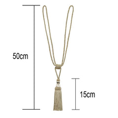 Curtain Tiebacks Tassel Curtain Clips Rope Curtain Tie Backs Holdbacks Decorative  Curtain Holder Accessories For Drape Curtain Holdbacks Braided Buckle Home Decorative Window Drapery Ball Tassels Tieback 50cm