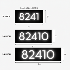 Metal Backlit Address Plaque – Custom LED House Address Sign
