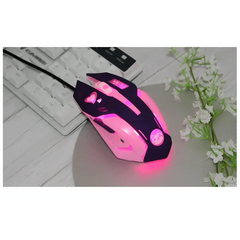 Cute Gaming USB Wired Mouse Girls Pink Computer Professional 2400 DPI Mouse Colorful Silent Mouse For PC