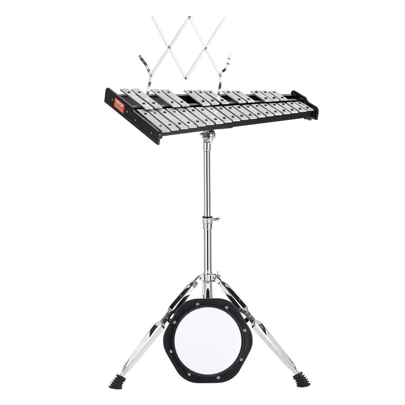 30 Note Glockenspiel Xylophone Bell Kit, Professional Percussion Instrument Set with Mallets, Drum Sticks, Music Stand, 8