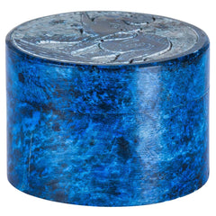 Elephant Round Soapstone Jewelry Box