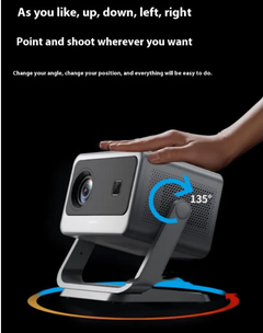 1080p PTZ Projector for Home Theater with Autofocus and HDMI Input