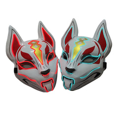 Animal Fox Headpiece, Halloween Party Prop, Glow Mask