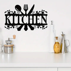 Metal Hanging Wall Sign for Coffee Bar Decor