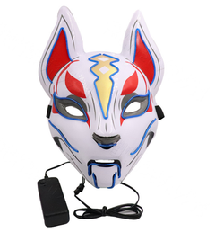 Animal Fox Headpiece, Halloween Party Prop, Glow Mask
