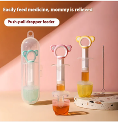 Both Feed Medication Utensil And Juice Koala Cartoon