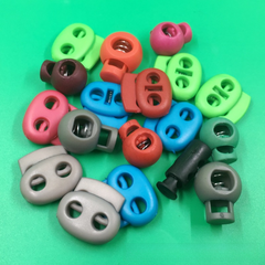 Black and White Plastic Spring Lock Buckles (Single/Dual)