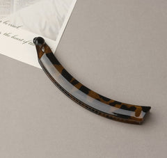 Vertical Leopard Banana Hair Clip