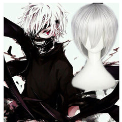 Anime Cosplay Short Silver Wig