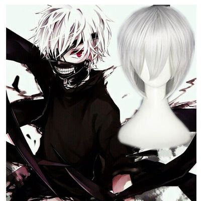 Anime Cosplay Short Silver Wig