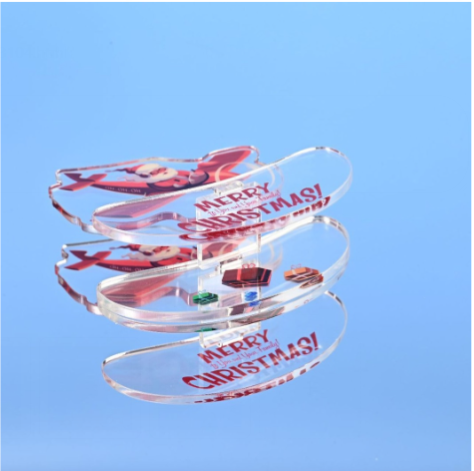 Acrylic Wobble Figure with Laser Color Window Decor