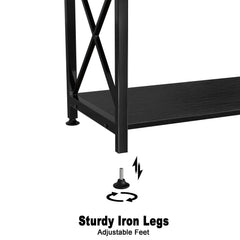 Fish Tank Stand Metal Aquarium Stand for 20 Gallon Long with Accessories Storage