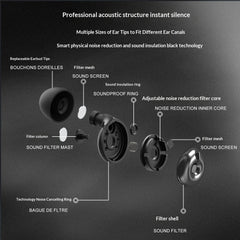 Adjustable Noise-Cancelling Silicone Earplugs