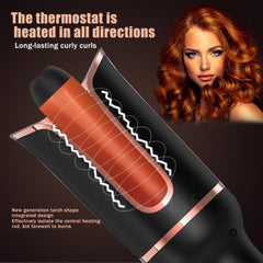 Automatic Rotating Hair Curler with Negative Ions