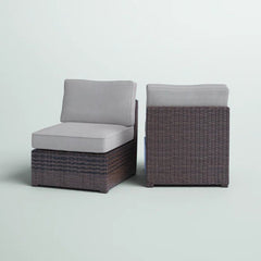 Armless Fully Assembled Patio Chair Set