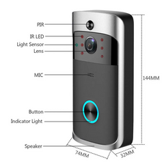 Smart Wireless Video Doorbell with WiFi