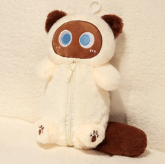 Creative Buggy Bag Tissue Box Cartoon Cat Pencil Case Plush Toy