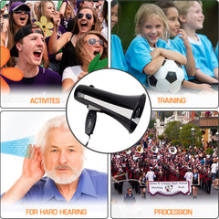35W USB Handheld Speaker with Recording and Alarm
