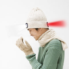 Rechargeable LED Light Knitted Hat for Outdoor Sports