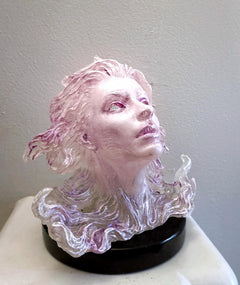 Spirit Summoning Sculpture, with LED Tea Light, Hand Painted Resin Statue | Spooky Gothic Light Feature | Ghost Light for Gothic Home Decor