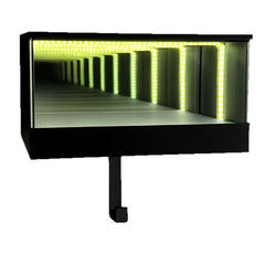 Garage Key Rack 3D Wall Mirror LED Light Display Box