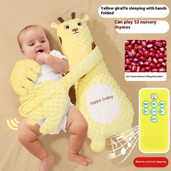 Remote Control Soothing Baby Sleep Plush Pillow