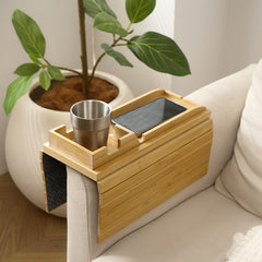 Magnetic Wooden Sofa Removable Tray