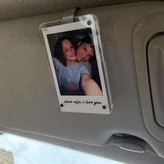 Acrylic Magnetic Car Sunshade Photo Frame Clip