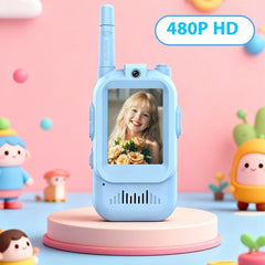 Mini Video Wireless Walkie Talkies for Kids 2-Pack