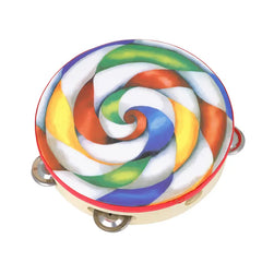 8" Lollipop Hand Rattle Drum for Music Education