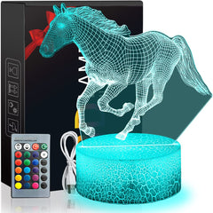 Remote Control LED 3D Visual Night Lamp