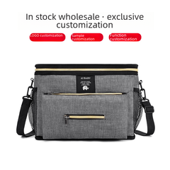 Multi-Purpose Baby Stroller Hanging Bag with Insulated Pocket